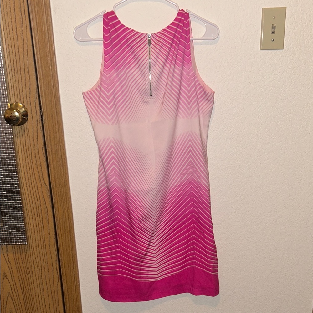 Vince Camuto Pink Gradient Sleeveless Dress